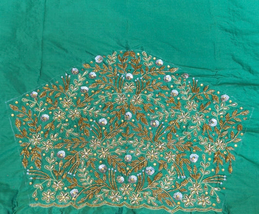 ✨ Elegant Aari Work Blouse Material ✨