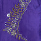 ✨ Elegant Aari Work Blouse Material ✨ (Blu)