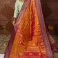 KANCHI SOFT SILK SAREE (pnk / orange)