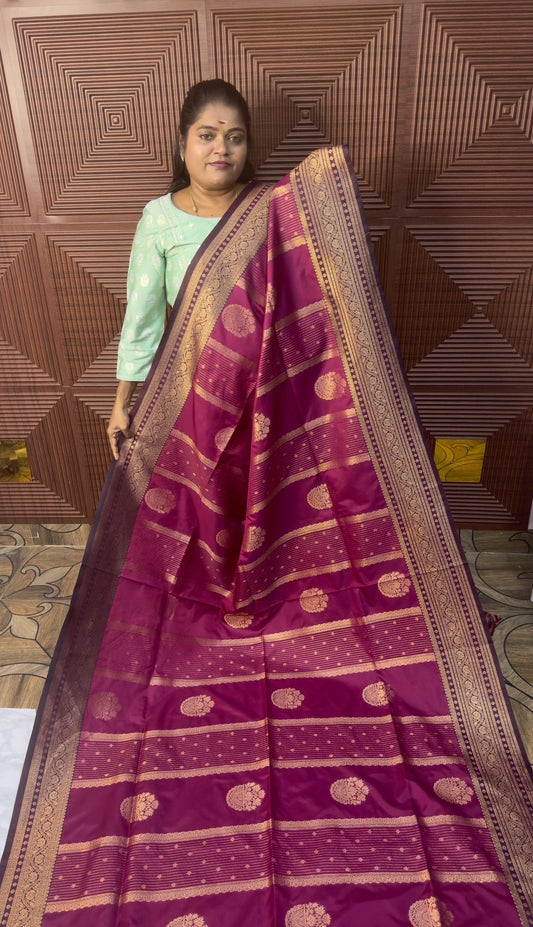 KANCHI SOFT SILK SAREE ( dr pk)