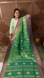KANCHI SOFT SILK SAREE (gr blu)