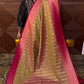 KANCHI SOFT SILK SAREE ( gen/pnk)