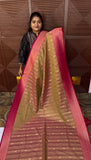 KANCHI SOFT SILK SAREE ( gen/pnk)