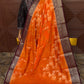 WARM SILK SAREE (or/br)