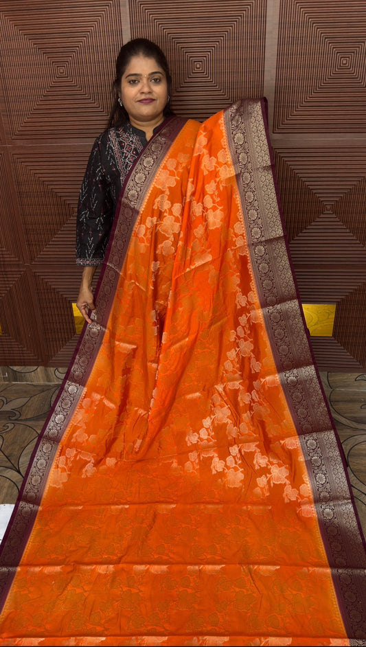 WARM SILK SAREE (or/br)