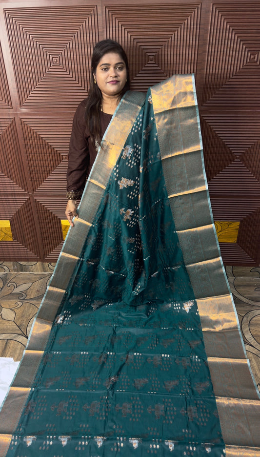 KANCHI SOFT SILK SAREE (eg) PRE BOOKING 15 DAYS DISPATCH