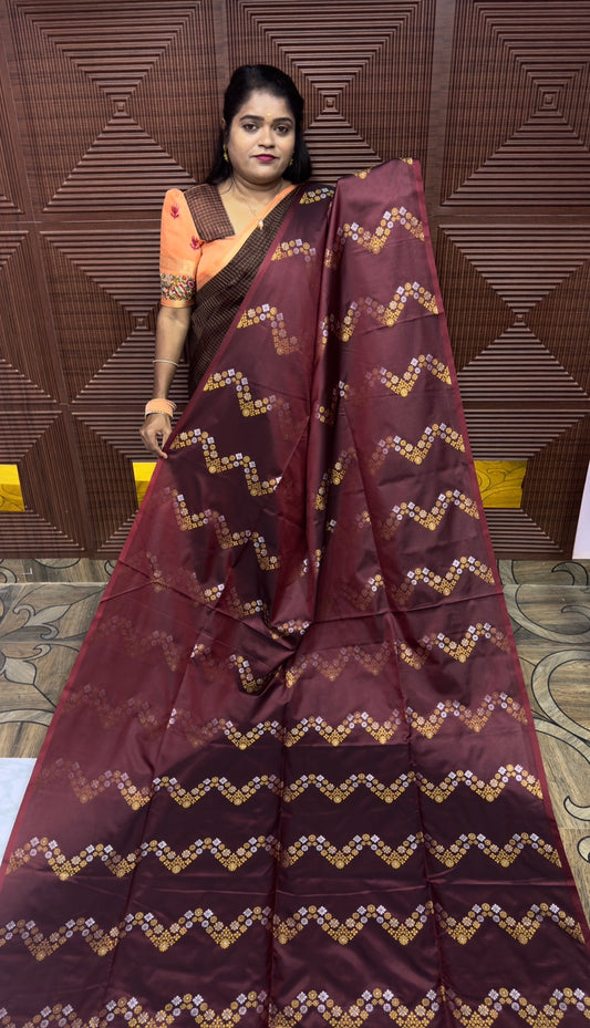 KANCHI SOFT SILK SAREE ( Mar)