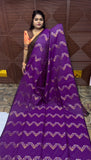 KANCHI SOFT SILK SAREE ( dark ) vo