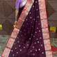 WARM SILK SAREE (wine)