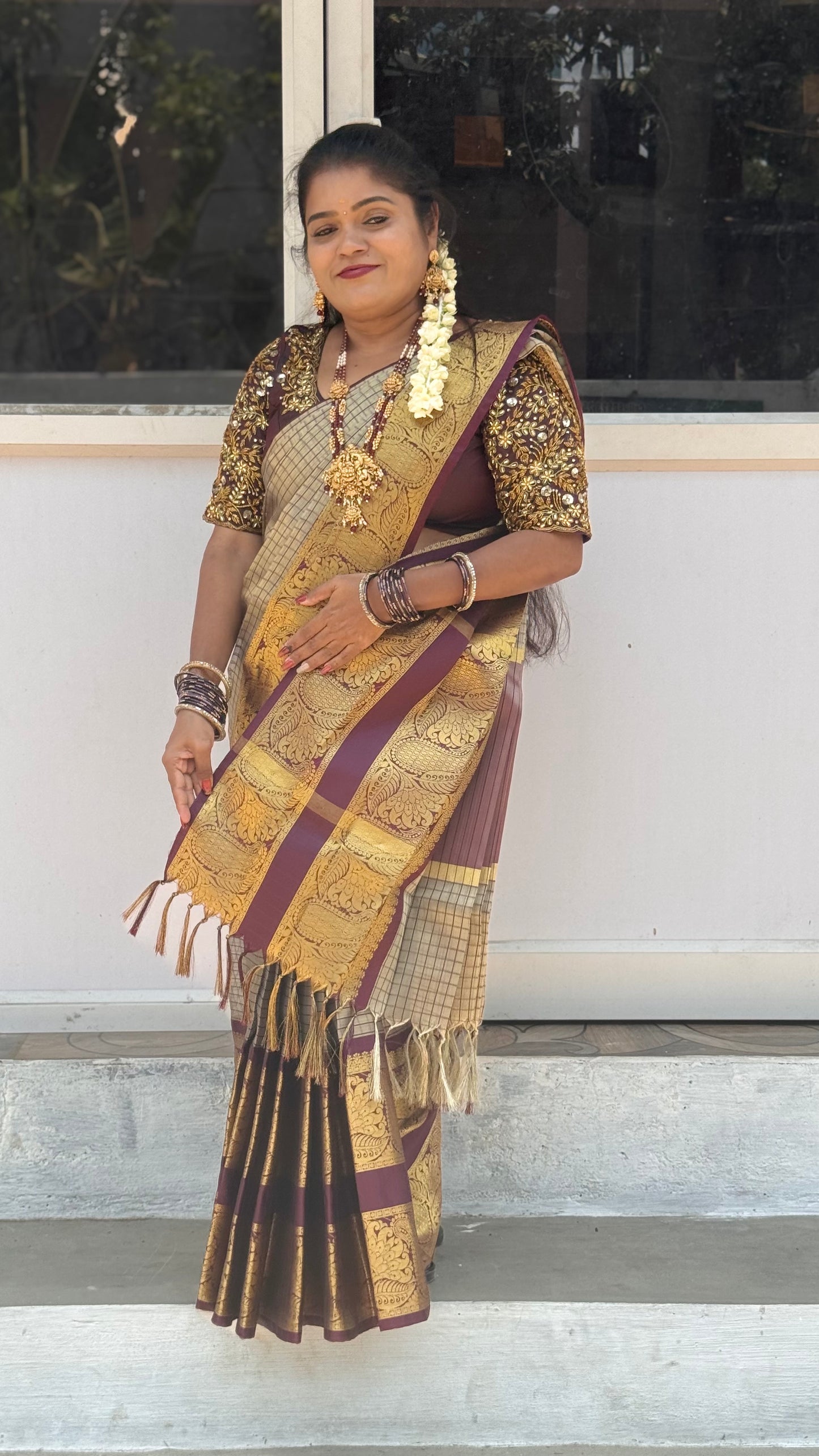 KATTAN SILK SAREE CHECKED