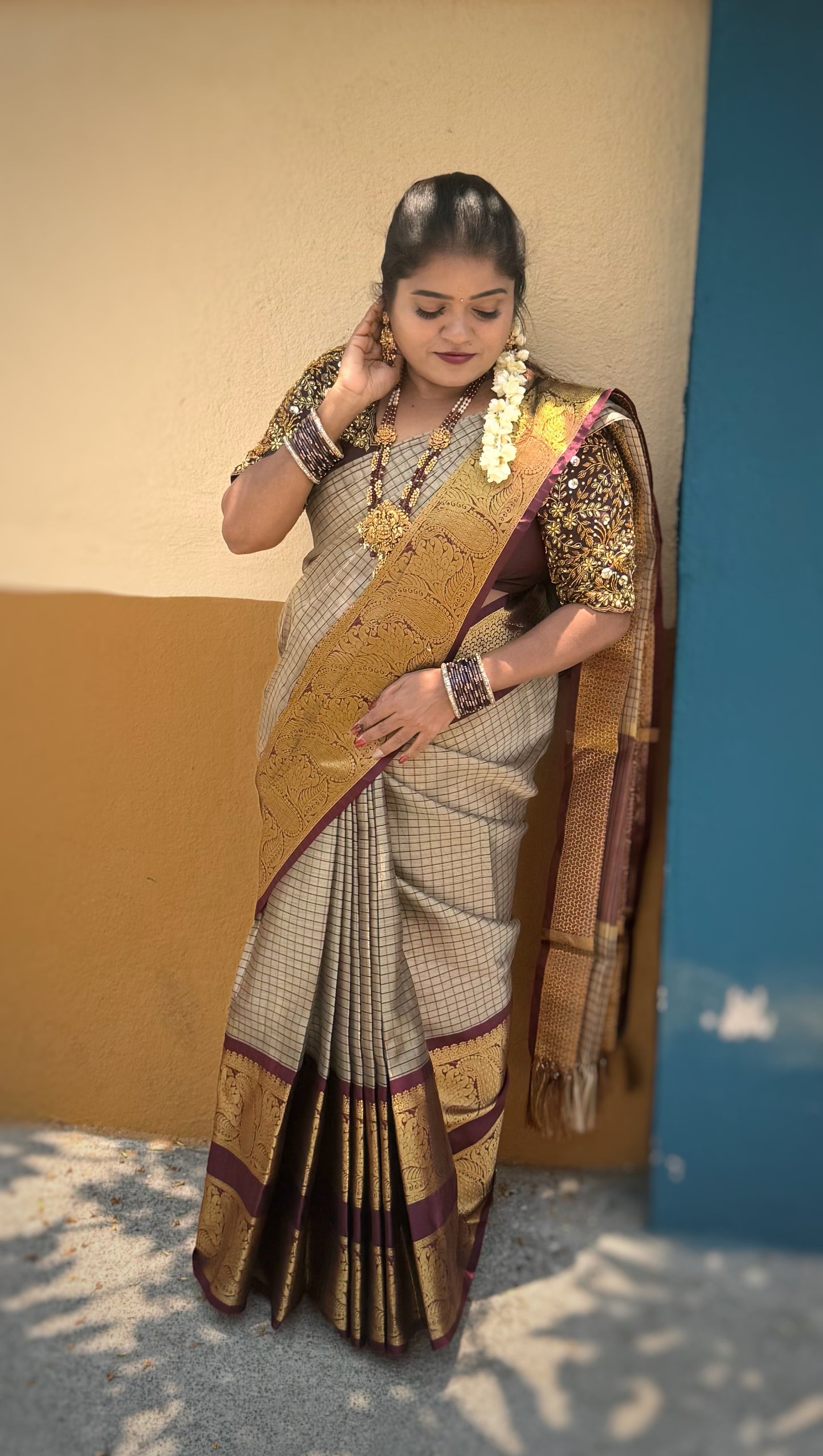 KATTAN SILK SAREE CHECKED