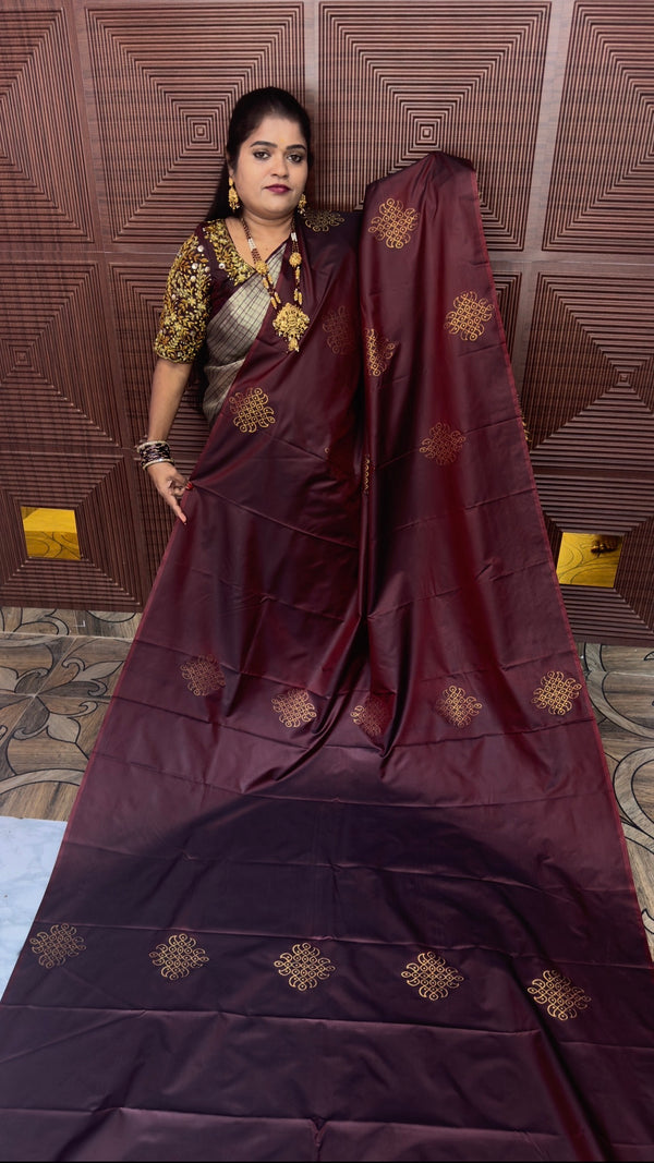 KANCHI SOFT SILK SAREE  (Kolam) PRE BOOKING 3 WEEKS DISPATCH