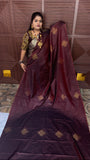 KANCHI SOFT SILK SAREE  (Kolam)