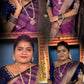 KANCHI SOFT SILK SAREE ( Dark pur)