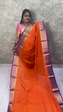 Warm Silk Saree with Contrast Blouse