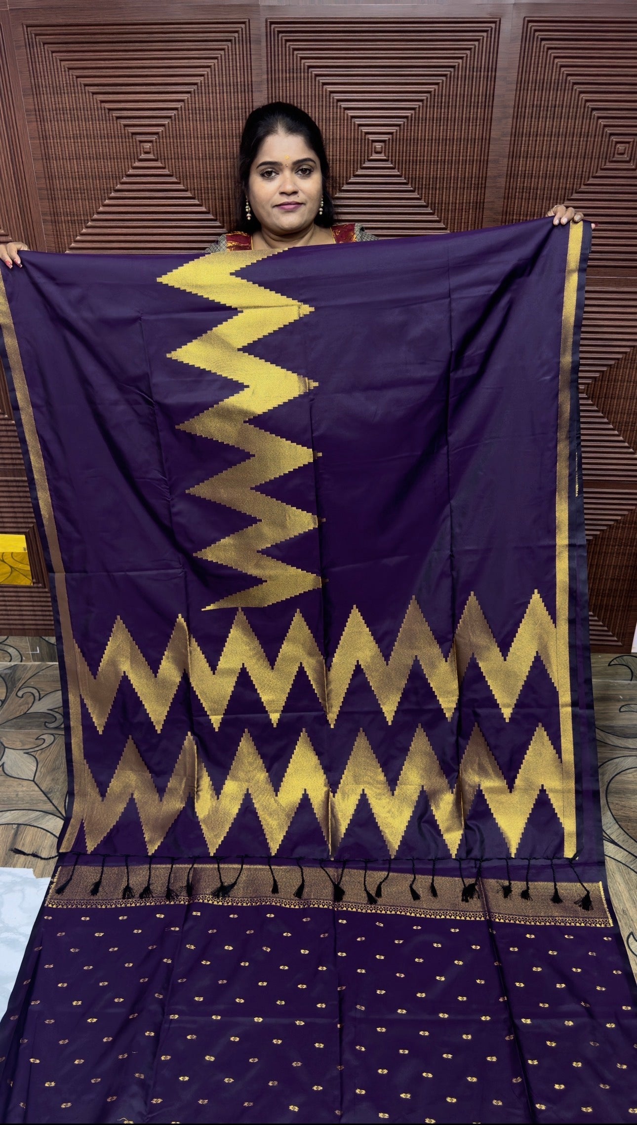 KANCHI SOFT SILK SAREE ( TE-VIOLET)