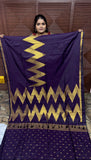 KANCHI SOFT SILK SAREE ( TE-VIOLET)