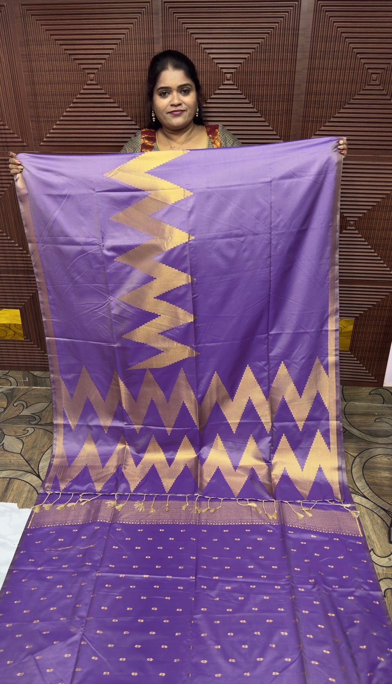 KANCHI SOFT SILK SAREE ( TE-LILAC)
