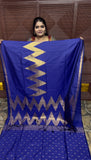 KANCHI SOFT SILK SAREE ( TE-INK BLUE)