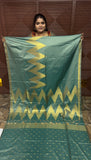 KANCHI SOFT SILK SAREE ( TE-TEAL GREEN)