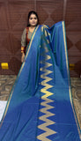 KANCHI SOFT SILK SAREE ( TE- BLUE)