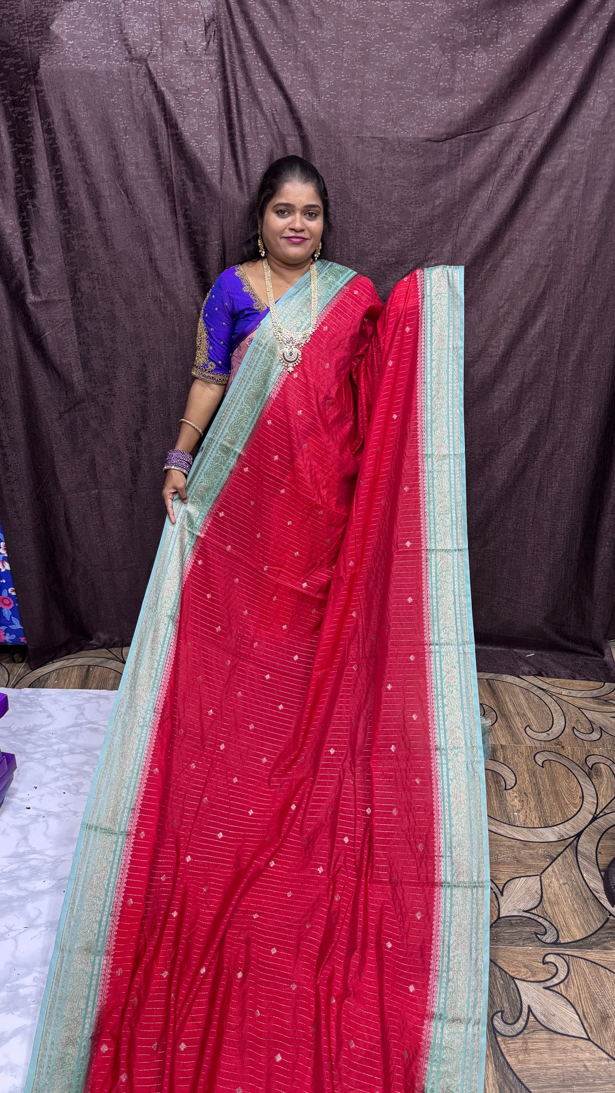 Warm silk saree