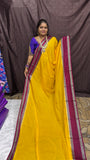Warm Silk Saree With Contrast Blouse
