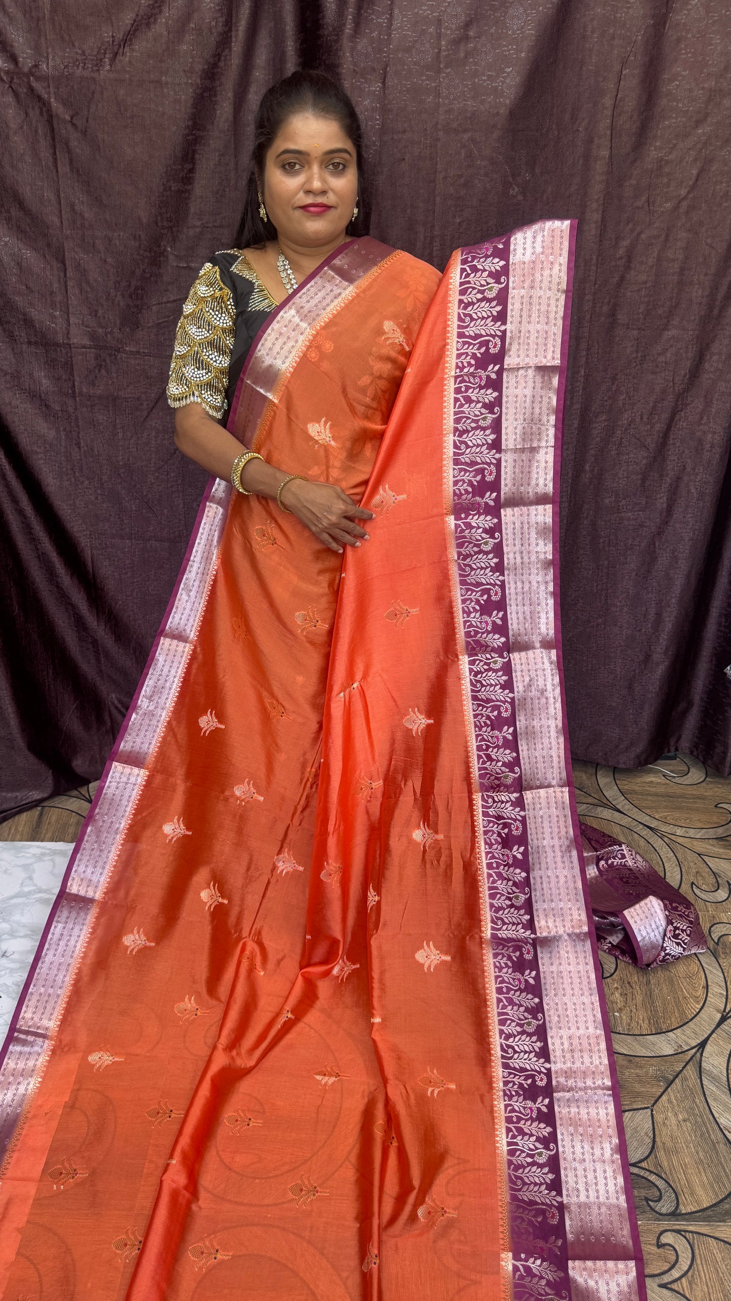 Warm silk saree