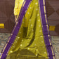 BANARASI SOFT SILK SAREE (OLIVE GREEN )