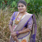 Banarasi silk saree ( Purple)