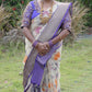 Banarasi silk saree ( Purple)