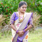 Banarasi silk saree ( Purple)