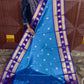 BANARASI SOFT SILK SAREE ( BLUE)