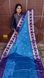 BANARASI SOFT SILK SAREE ( BLUE)