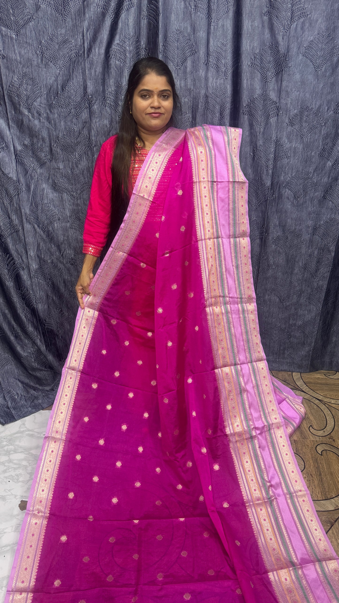 Warm silk saree