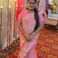 ORGANZA SAREE ( HOT PINK)