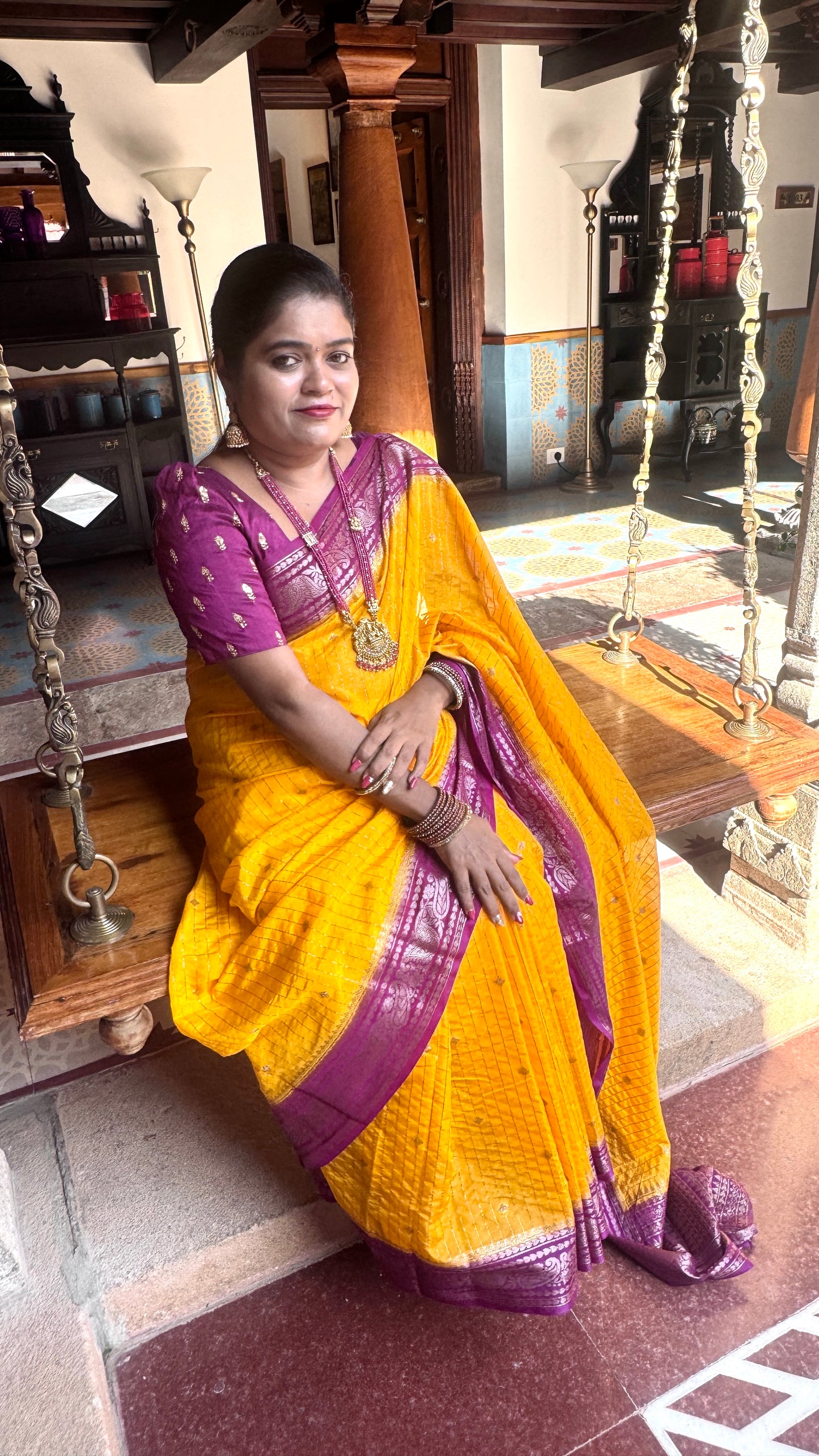 Warm silk saree Vairaoosi Pattern