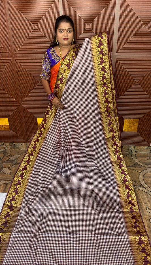 KATTAN SILK SAREE ( check )