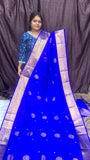 Premium Kanchi Silk saree (Blue)