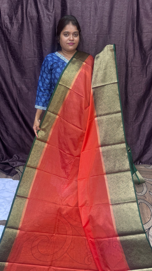 Warm Silk Saree (Originally Color Shown)