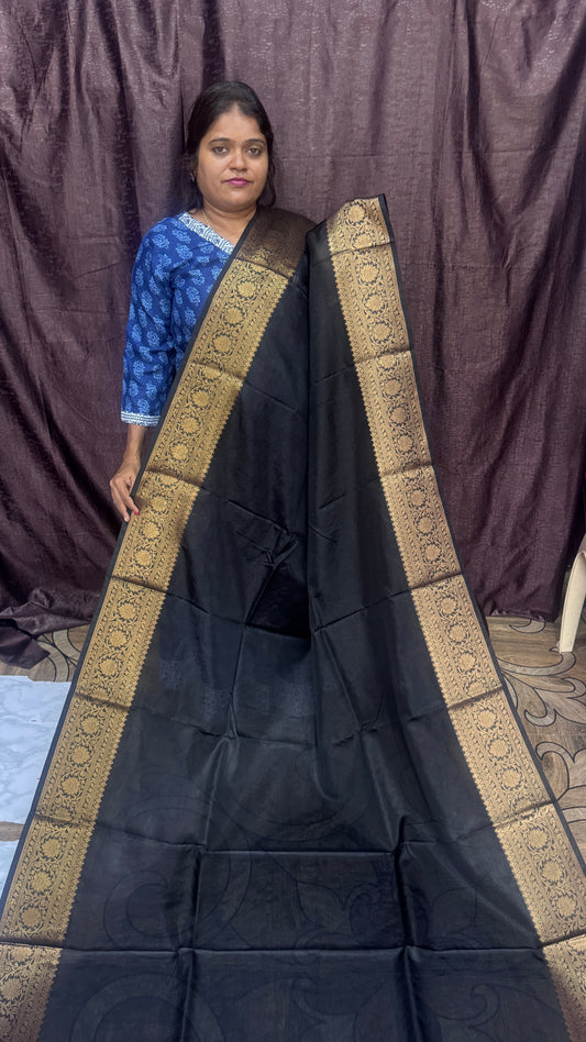 Warm Silk saree (Black)