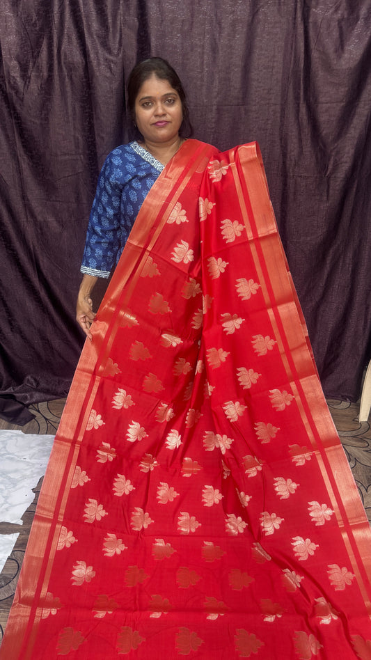 Banarasi Soft Silk saree (Lotus )