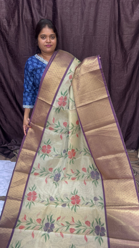 Banarasi silk saree ( Purple)