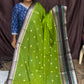 Warm Silk saree(green /black)