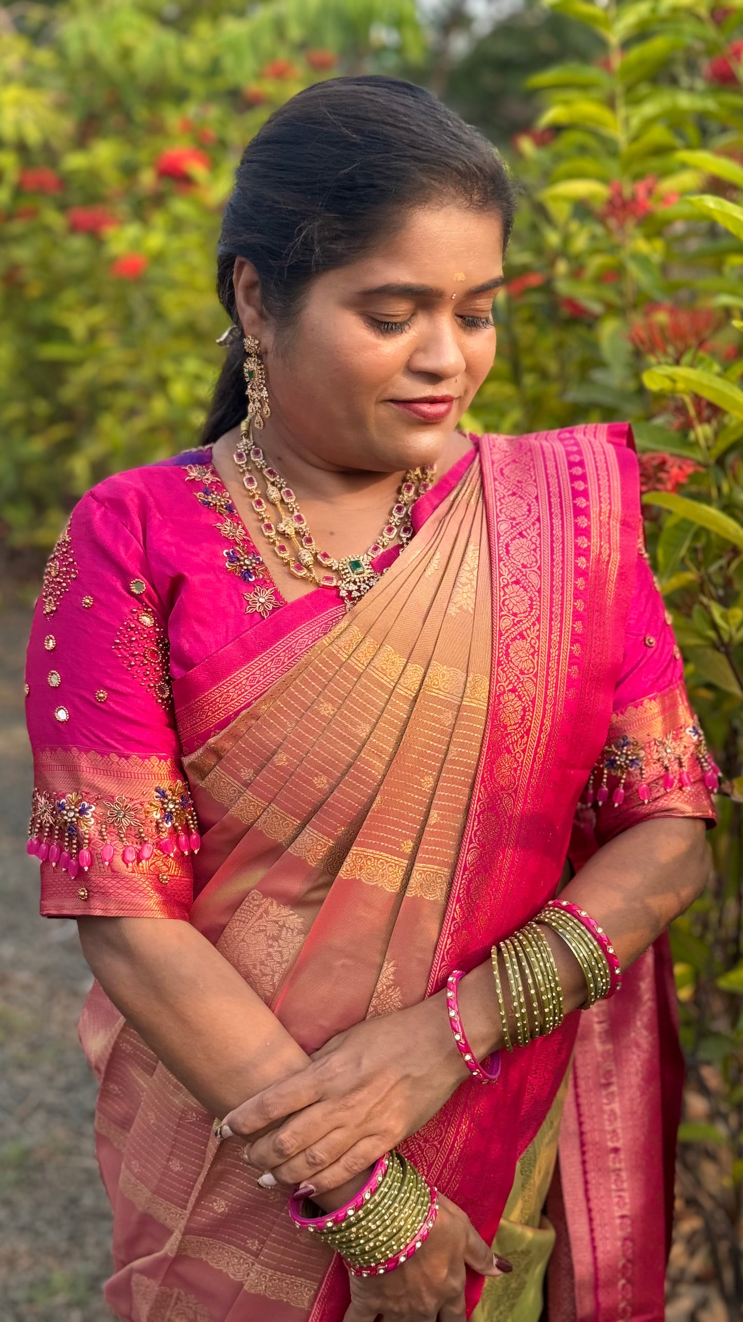KANCHI SOFT SILK SAREE (pk)