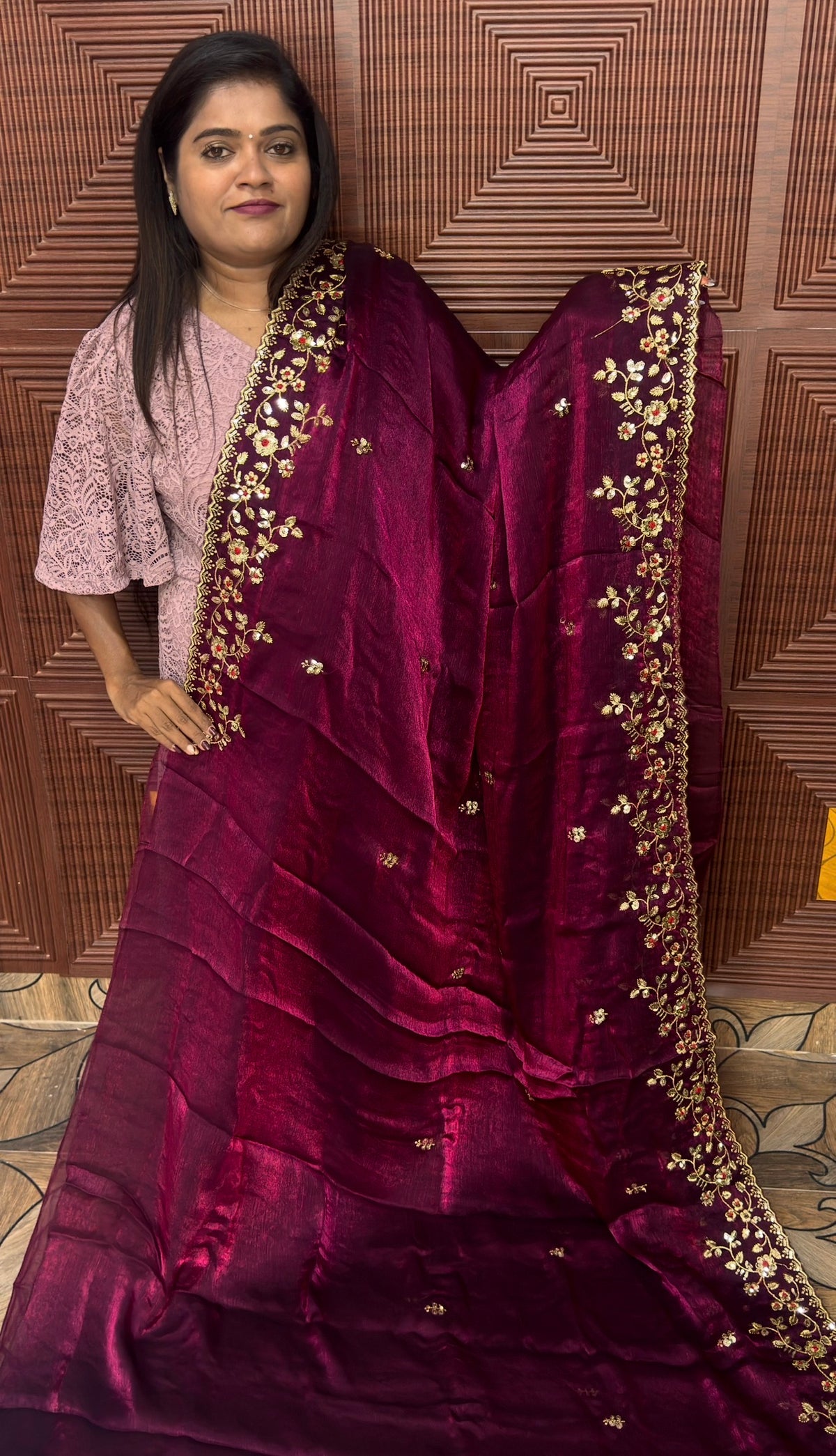 Space Silk Designer Sarees ( PRE BOOKING 15 DAYS DISPATCH)