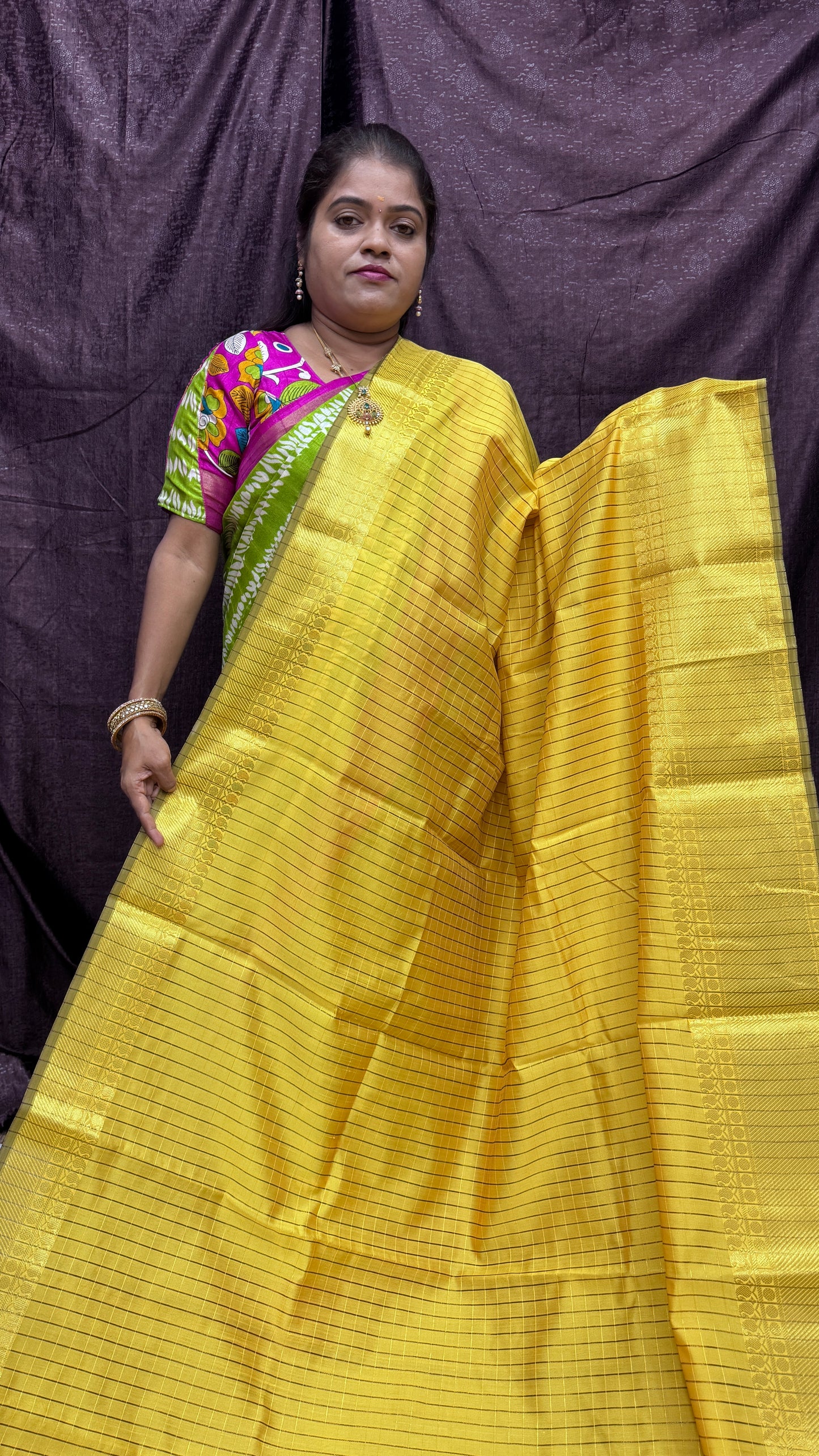 Banarasi Soft silk ( yellow)