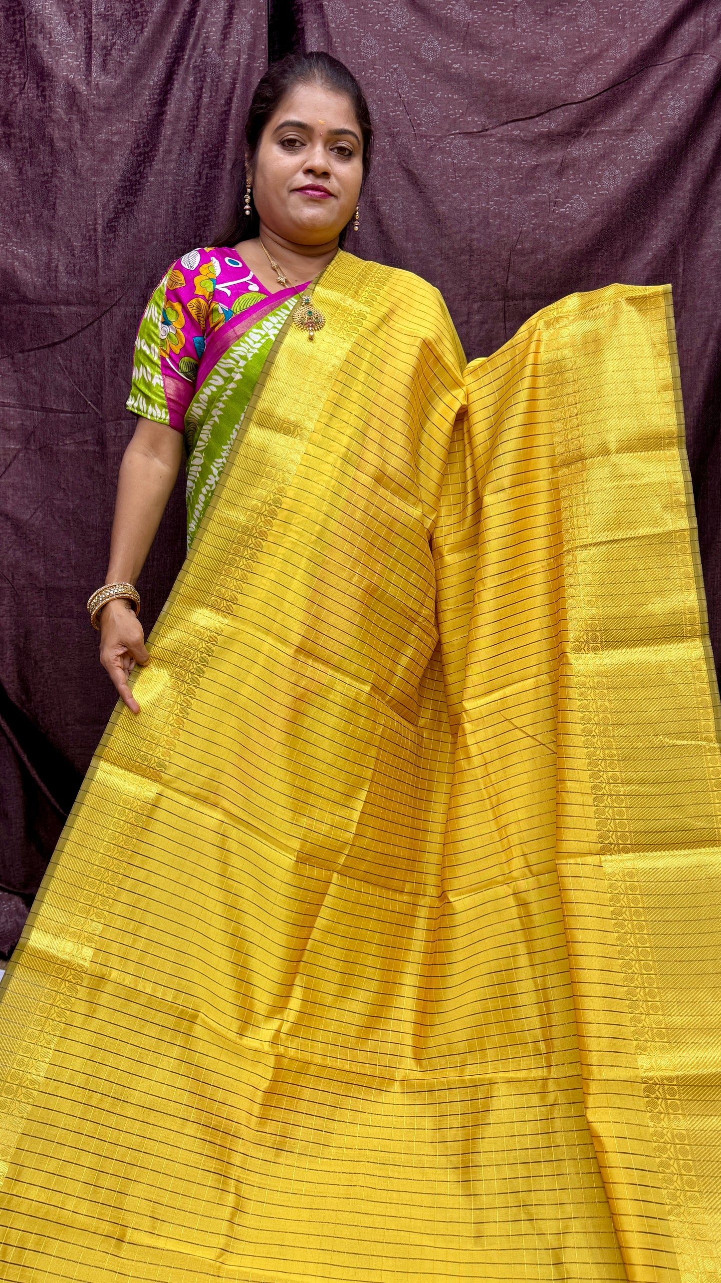 Banarasi Soft silk ( yellow)
