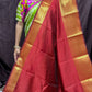 Banarasi Soft silk saree ( red)