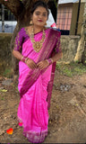 WARM SILK SAREE(VAIRA OOSI PATTERN )